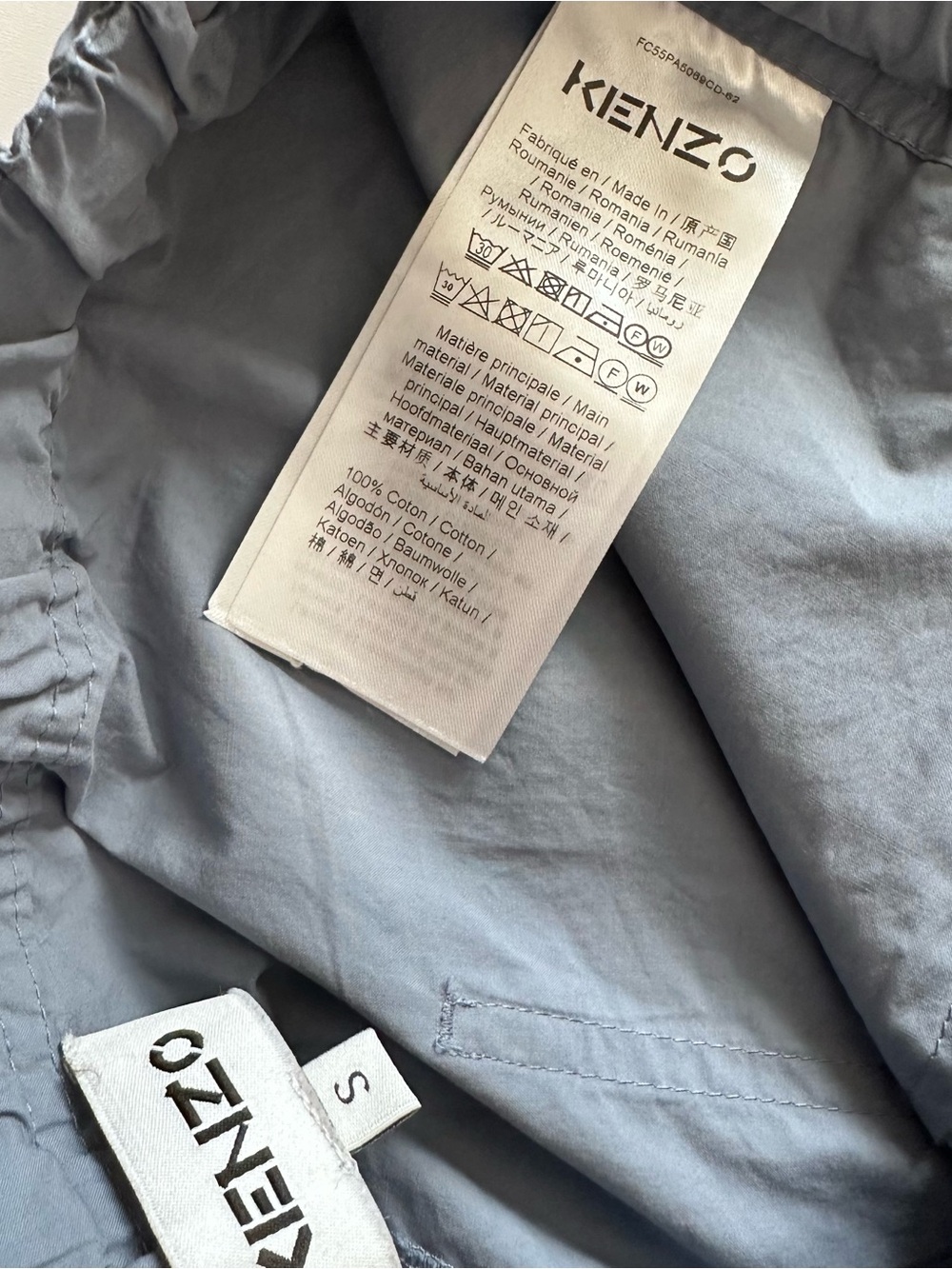 KENZO Blue Cargo Pants Ankle Length Small - Picture 4 of 8